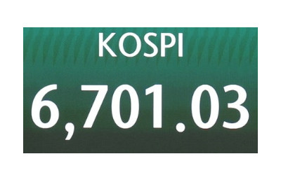코스피 6700도 ‘터치’…영국 제치고 시총 8위